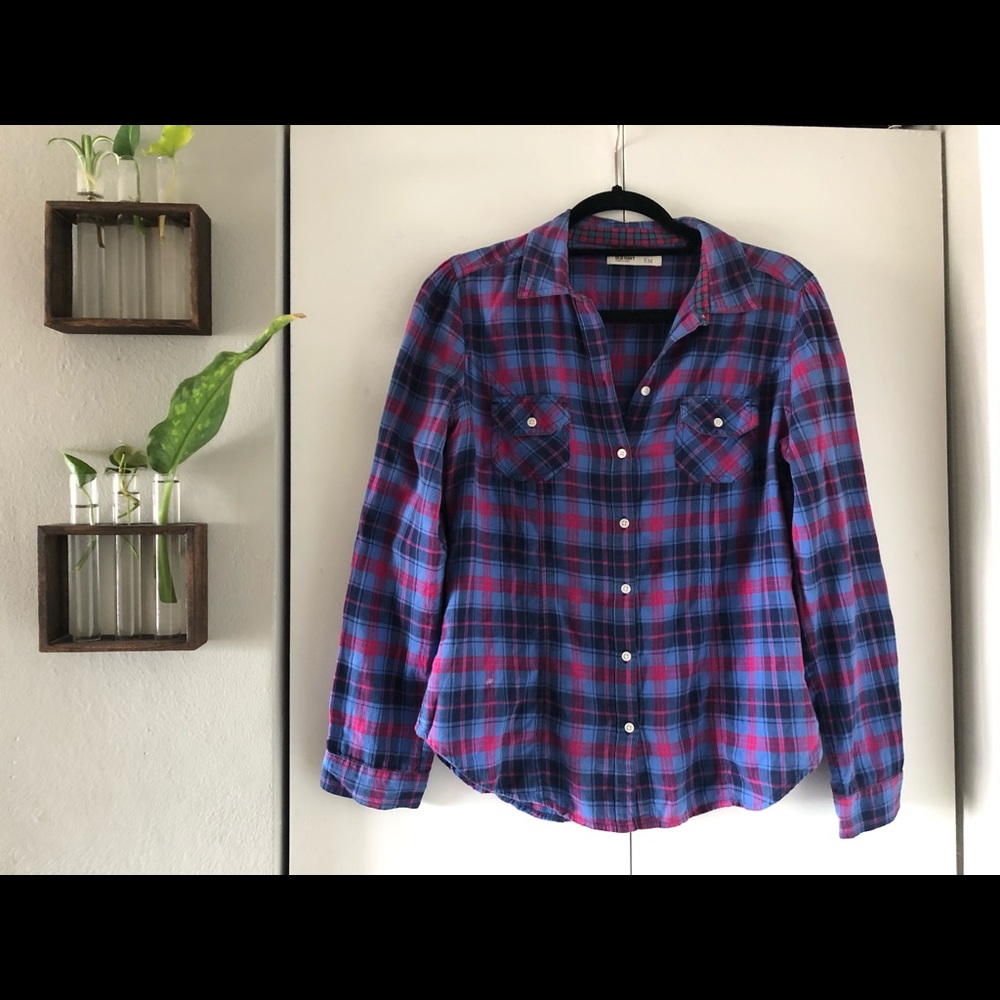Old navy plaid button down